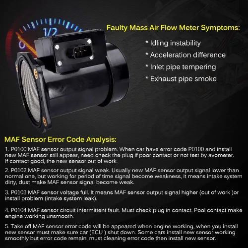 Vista 85 de Medidor de sensor de flujo de aire masivo MAF compatible con Ford con E-150 4.6L, 5.4L 2004-2014, para Ford E-150 Club Wagon 5.4L Reemplazo
