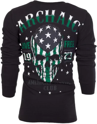 Vista 4 de Archaic by Affliction - Camisa térmica para hombre, color negro