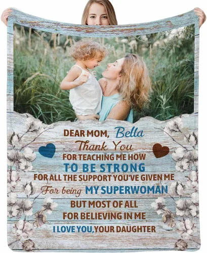 Vista 18 de Manta personalizada con imagen hecha en Estados Unidos, mantas personalizadas con fotos, nombres, manta suave personalizada con imagen personalizada