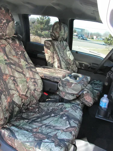 Vista 3 de Durafit Fundas para Asientos, F480-camo-2011-2013 Ford F150-F550 XL y Lariat Asiento Separado 40/20/40 con Consola Central con Apertura en DS1 Camo