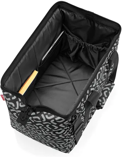 Vista 2 de reisenthel allrounder L – Versátil bolsa de doctor para viajes, trabajo y ocio - Con práctica función de clip de carro Negro (Signature Black)