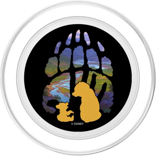 Vista 2 de Disney Brother Bear Kenai y Koda Silueta con Paw PopSockets MagSafe PopGrip para iPhone