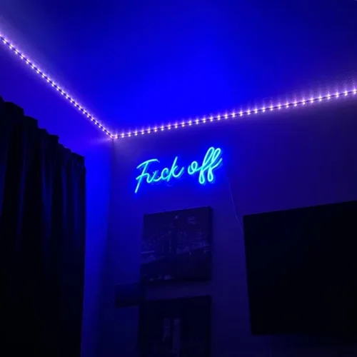 Vista 6 de Letrero de neón que funciona con pilas, luces de noche de neón colgantes para adolescentes, dormitorio, sala de juegos, decoración de pared