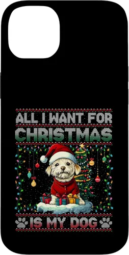 Vista 15 de Maltese Christmas Tree Lights Decorations Dog Lover Xmas Case for iPhone 17