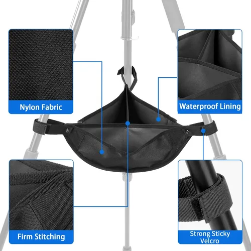 Vista 2 de Selens Bolsa de peso para trípode, bolsa de piedra de trípode duradera, soporte de luz universal, bolsa de arena para estabilizar accesorio