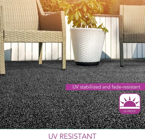 Vista 8 de iCustomRug - Alfombras de césped artificial para interiores y exteriores, muchos tamaños personalizados y anchos, bordes acabados con dobladillos a