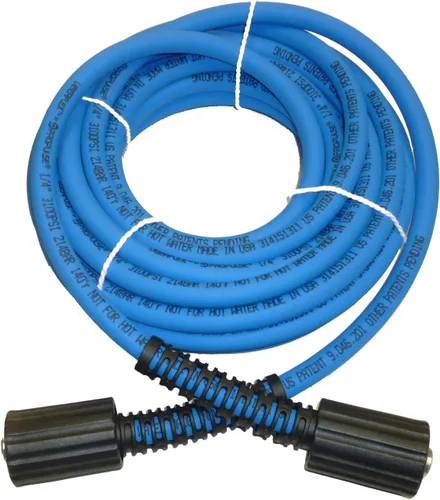 Vista 7 de UBERFLEX - Manguera de lavado a presión resistente a los golpes, 1/4 de pulgada x 25 pies, de 3100 psi, con dos (2) conectores de 22 mm