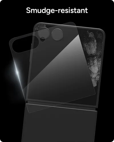 Vista 6 de ZAGG Glass+ - Protector de pantalla para Samsung Galaxy Z Flip7 (solo pantalla frontal), 3 veces más fuerte, resistente a los arañazos, resistente a