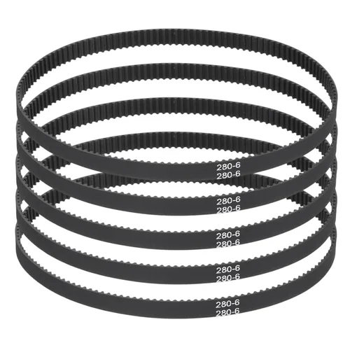 Vista 51 de MECCANIXITY 3.780 in GT-2 correa dentada, 5pcs 0.354 in ancho 0.079 in paso impresión 3D GT-2 correa dentada caucho de bucle cerrado, negro