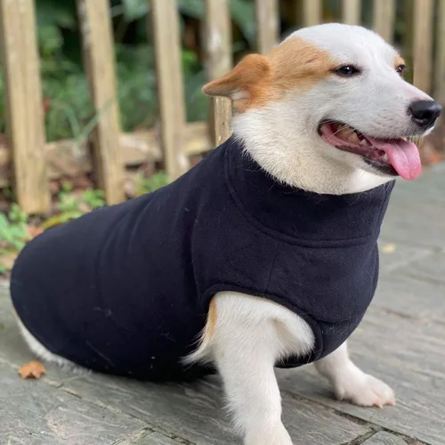 Vista 8 de Chaleco de invierno para perro, cálido, transpirable, chaleco de forro polar para perro, abrigo de invierno ligero con agujero para correa
