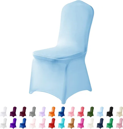Vista 27 de Funda de elastano para silla, 12 unidades, fundas para silla, fundas para sillas de sala de estar, funda extraíble lavable y elástica para silla