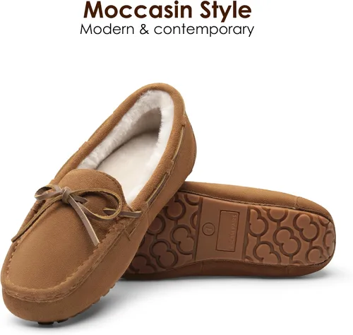 Vista 3 de Pantuflas Dream Pairs planos, de piel sintética, para mujer