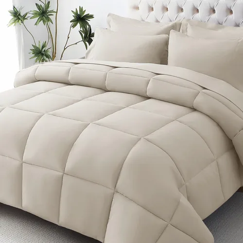 Vista 16 de JOLLYVOGUE Juego de edredón individual XL, cama ultrasuave en una bolsa, tamaño individual XL, 5 piezas, juego de ropa de cama certificado Oeko-TEX
