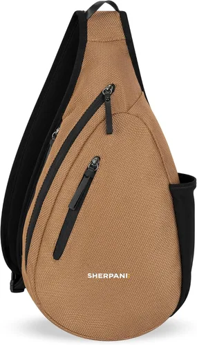 Vista 14 de Sherpani Esprit, bolso bandolera antirrobo, mochila cruzada Beige