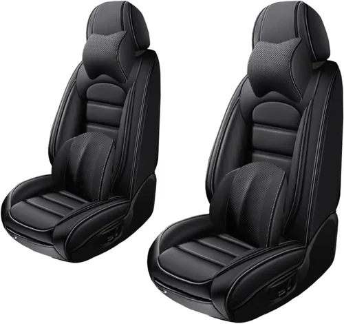 Vista 21 de 5 fundas de asiento para Mazda2 2011-2023, fundas de asiento de automóvil de cuero, impermeables, suaves, cómodas fundas de asiento de automóvil