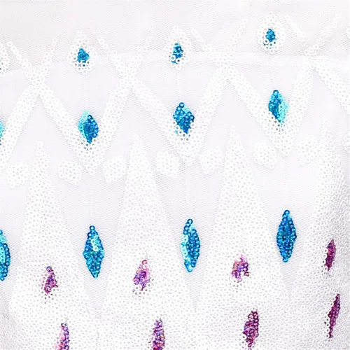 Vista 5 de Avady Girls Princess Costume for Frozen Elsa Birthday Party Halloween Christmas Dress Up Blue