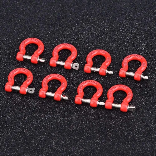 Vista 5 de HERCHR Gancho de remolque RC, 8 piezas de metal RC con hebilla de remolque con hebilla de remolque, grillete de bloqueo de enganche, accesorios