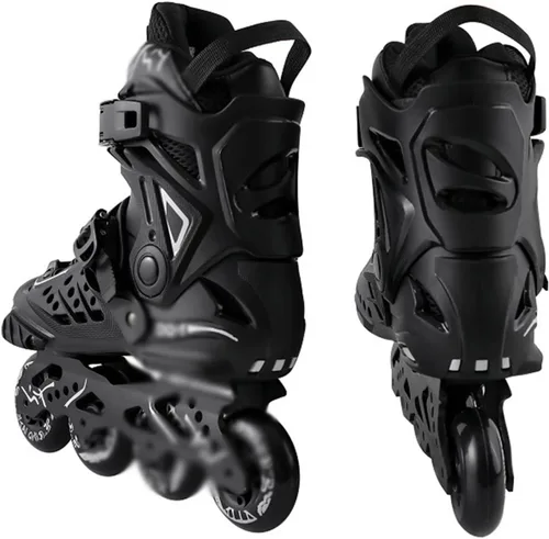 Vista 4 de Patines profesionales de carreras en línea unisex, para principiantes, para exteriores, patines de velocidad de rendimiento para adultos