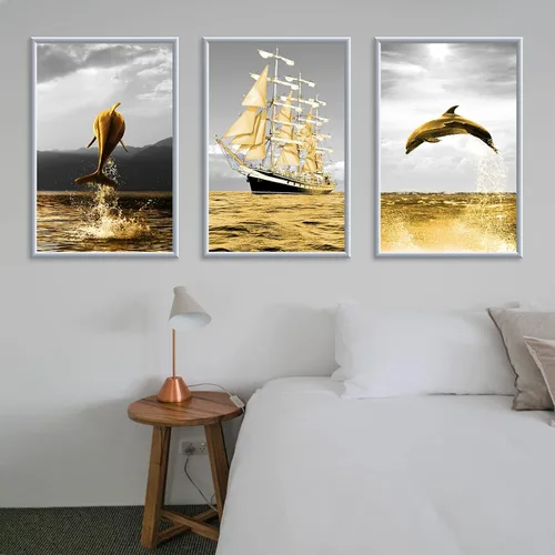 Vista 4 de Art3dwallpanels Borde autoadhesivo de 25 pies, color plateado Plata
