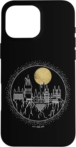 Vista 18 de Funda para iPhone 15 Pro Harry Potter Hogwarts Line Art