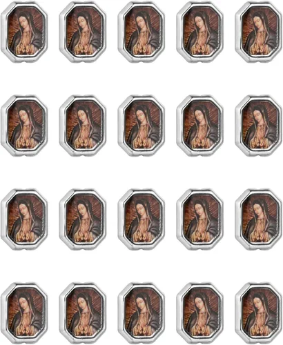 Vista 10 de COTTVOTT 20 cuentas espaciadoras de Nuestra Señora de Guadalupe de San Judas para bricolaje, rosario, collar, pulsera, joyería, abalorios, parte