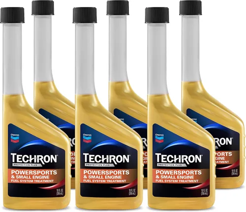 Vista 5 de Chevron Techron Protection Plus Powersports y tratamiento de sistema de combustible para motores pequeños, 10 onzas, paquete de 1