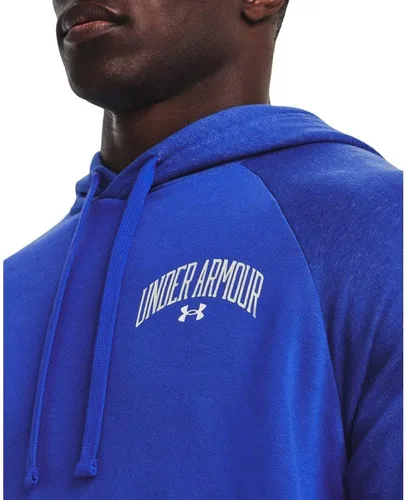 Vista 3 de Under Armour Sudadera con capucha Rival Wordmark Colorblock para hombre