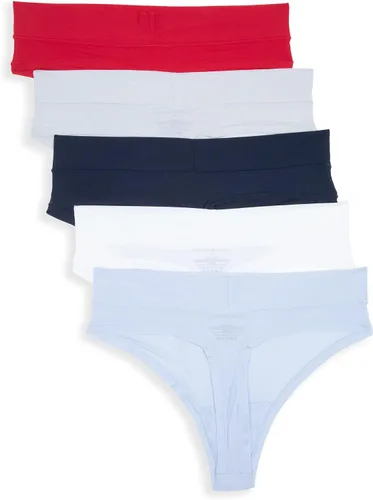 Vista 2 de Tommy Hilfiger Tanga para mujer, paquete de 5
