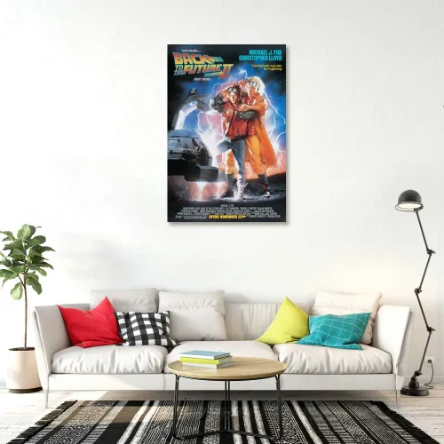 Vista 3 de Regreso al futuro II - Póster de película (estilo regular con créditos) (tamaño: 24" x 36")