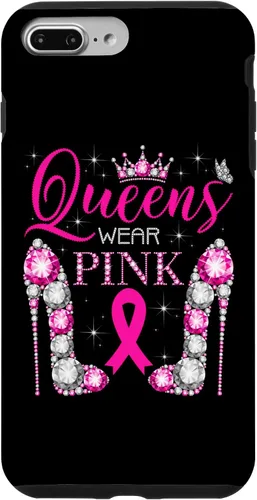 Vista 12 de iPhone 16 Queens Wear Rosa Concientización del Cáncer de Mama Estuche de Cinta Rosa