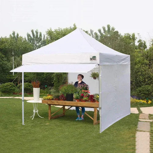 Vista 7 de Eurmax USA Toldo Desplegable de 10 x 10 pies, Carpa Comercial para Fiestas al Aire Libre con 4 Paredes Laterales Extraíbles con Cremallera y Bolsa