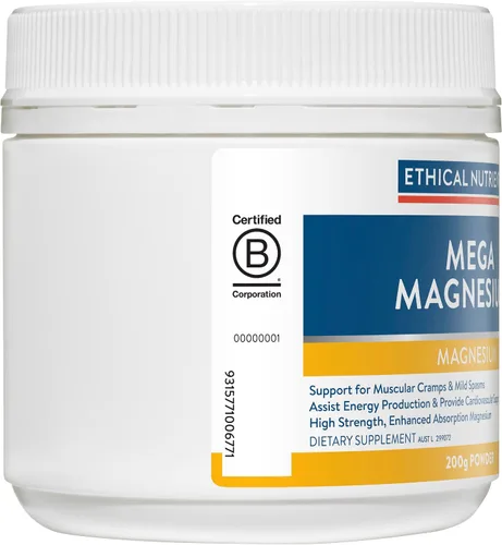 Vista 3 de Ethical Nutrients MEGAZORB Mega Magnesio Polvo Frambuesa 7.05 oz