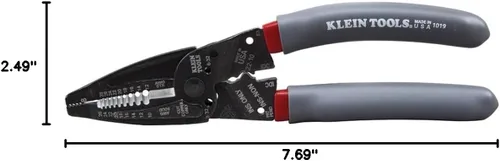 Vista 11 de Klein Tools 1019 Klein Kurve - Pelacables, crimpador/cortador, fabricado en Estados Unidos, herramienta de corte/crimpado/pelado para conectores B e