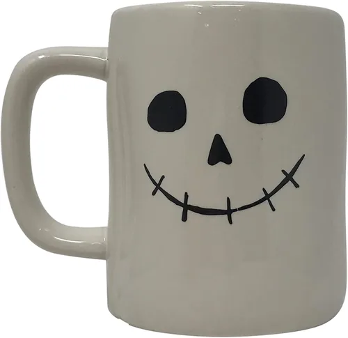 Vista 2 de Rae Dunn by Magenta Taza de Halloween (Spooky/White)