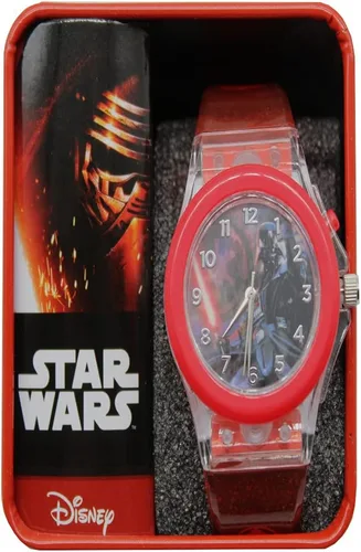Vista 5 de Star Wars - Reloj de cuarzo de plástico y silicona, color rojo (modelo DAR3653)
