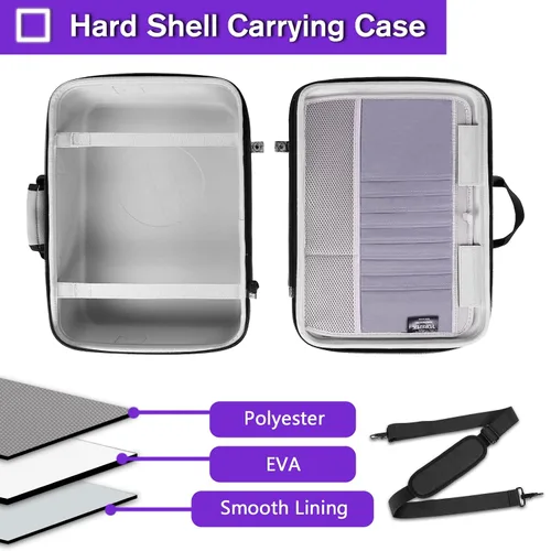 Vista 3 de YOREPEK Hard Shell Carrying Case for PS5, Travel Bag Compatible with Playstation 5 Console Controller, Protective Storage Bag for PS5 Disk Digital