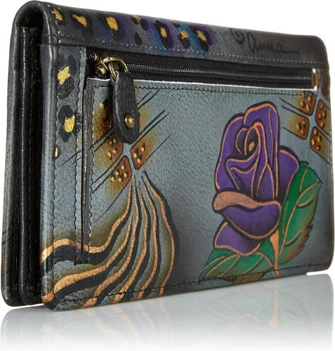 Vista 2 de Anna by Anuschka Cartera de mano de cuero genuino para mujer