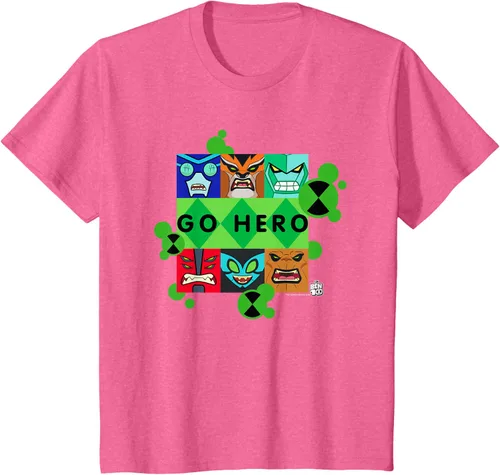 Vista 49 de Ben 10 Go Hero - Camiseta, Azul / Patchwork, S