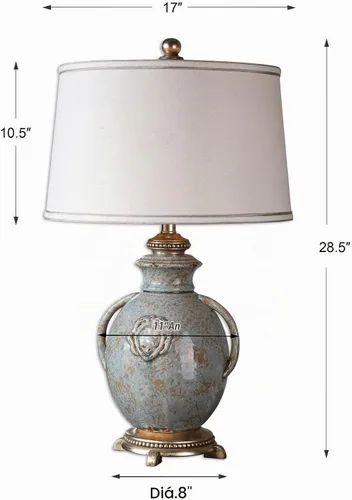 Vista 3 de Uttermost Cancello 26483 - Lámpara de mesa con 1 luz de 17 x 17 pulgadas de profundidad