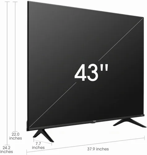 Vista 3 de Hisense Smart TV Clase de 43 pulgadas Serie A6 4K UHD Google TV con compatibilidad con Alexa, Dolby Vision HDR, DTS Virtual X, modos deportivos
