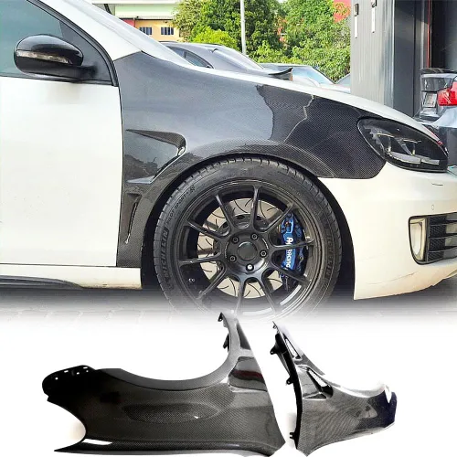 Vista 5 de Ventilación lateral de fibra de carbono para Volkswagen VW Golf MK6 GTI R20