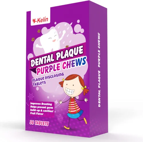 Vista 7 de Tabletas reveladoras de placa dental para niños y adultos – Mostrar placa cambiando de color – Ayuda a enseñar hábitos de cepillado para dientes