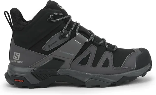 Vista 3 de Salomon Botas de senderismo X Ultra 4 Mid Gore-tex para hombre Gris Negro M