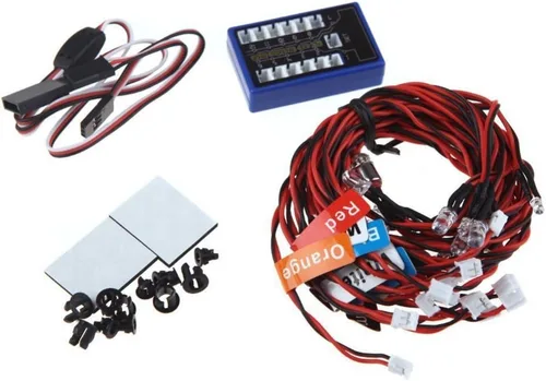 Vista 6 de 12 luces LED parpadeantes GoolRC Highlight sistema para coches RC