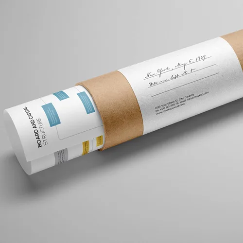 Vista 4 de CLAUVINCK Tubo de correo Kraft de 2 x 15 pulgadas, envío, tubo de póster para sobres de alta resistencia, embalaje de 2 x 15 pulgadas para oficina