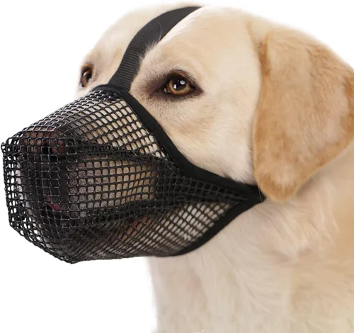 Vista 10 de Crazy Felix Bozal de perro cubierto de malla para perros pequeños, medianos y grandes, anticomer