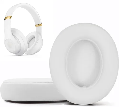 Vista 10 de Almohadillas de repuesto compatibles con Beats Studio 3.0/2.0, cubiertas para auriculares con espuma de alta densidad, cuero suave, almohadillas