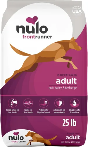 Vista 11 de Nulo Frontrunner Ancient Grains - Alimento para perros con alto contenido de proteínas, receta de carne de res, cebada y cordero, alimento seco
