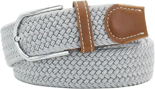 Vista 8 de Mixed Color Woven Stretch Braided Belts for Men and Women Fashion Elastic Belts
