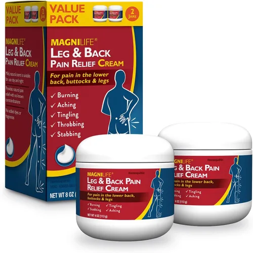 Vista 6 de MagniLife Crema para aliviar el dolor de piernas y espalda, alivio del dolor de acción rápida, alivia naturalmente los dolores de ardor, hormigueo
